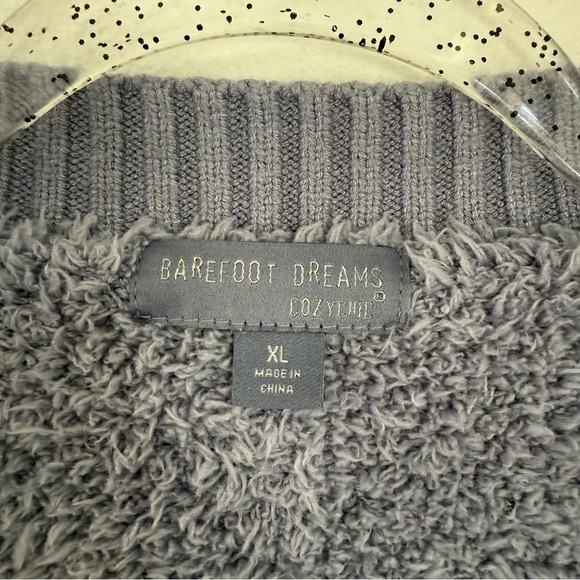 Barefoot Dreams CozyChic Open Front Sherpa Cardigan Sweater Lavender Womens XL - Picture 5 of 9